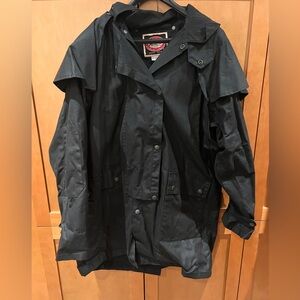 Mens Outback Trading Co Oilskin Mid Length Jacket